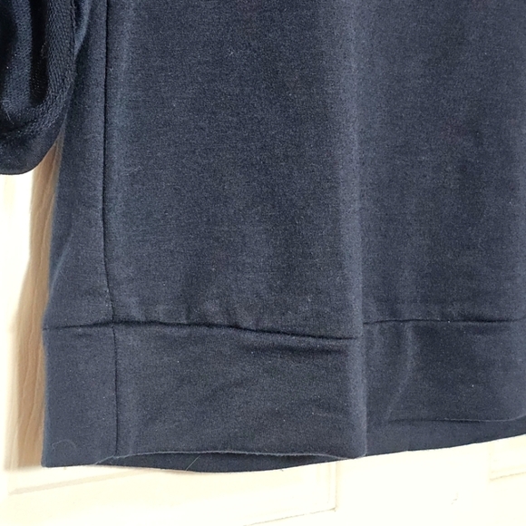 Faith and‎ Joy by Monteau Beaded Lightweight Sweatshirt Small Blue - Picture 4 of 8